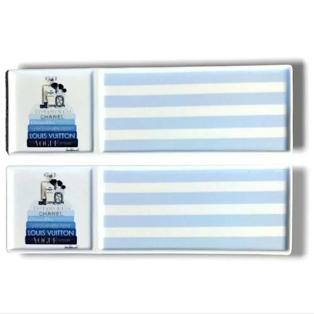 Amanda Greenwood Designer Art Glam Porcelain Trinket Decor Tray NWT